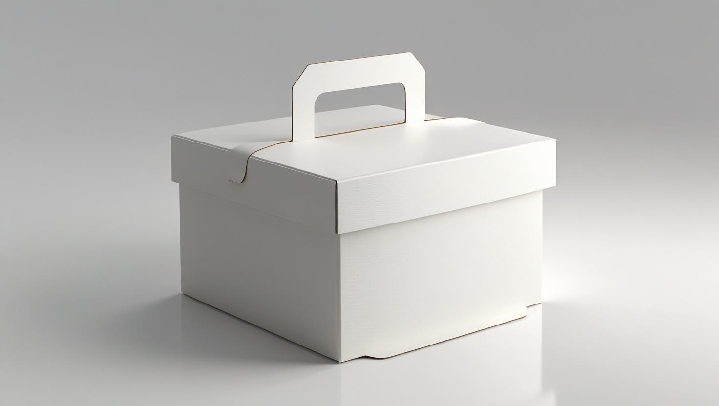 Custom Cake Boxes with Handle - Image 1